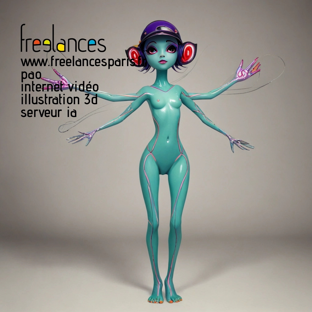 Pao mise en page internet vidéo illustration 3d serveur image IA générative AI freelance paris studio de création magazines C435F0R0